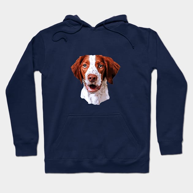 Brittany Spaniel Looking Gorgeous Hoodie by ElegantCat